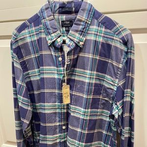 Jcrew Men’s long sleeve button up polo slim fit